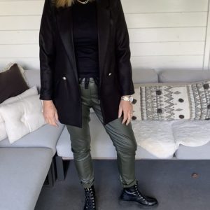 Broek Legergroen Glans