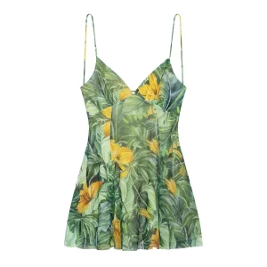 Sandra | Zomerminijurk met bloemenpatroon