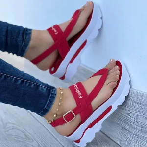 Ava | Sandalen met sleehak